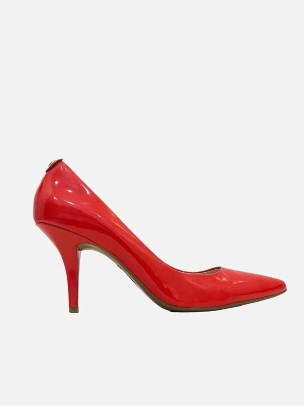 Michael Kors Red Leather Patent Pointed-Toe Pumps - 3 inch Stiletto - Size 8.5